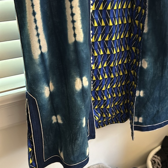 Dark blue indigo cloth long jacket from Marrakech. - Picture 9 of 13